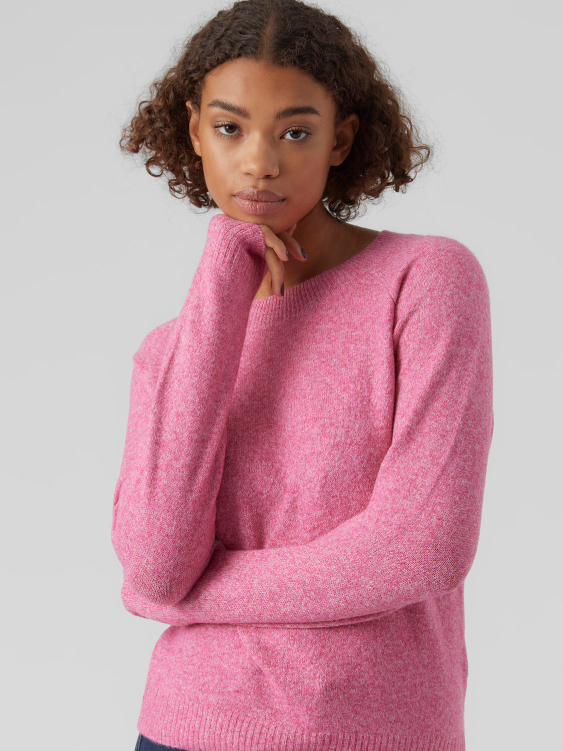 VMDOFFY Pullover - Pink Yarrow